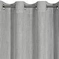 Zasłona srebrna z dodatkiem lnu w stylu eko 140x250 cm przelotka LETIKA Eurofirany