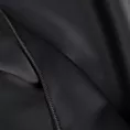 Poszewka szyta czarna z gładkiej tkaniny zaciemniającej typu dimout wykończona obciążnikiem