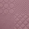 Narzuta różowa 220x240 cm z patchworkowym motywem wytłaczanym techniką hot press BONI 5 DESIGN 91 Eurofirany