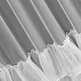 Firana biała z tkaniny aden z pięcioma falbanami 140x270 cm taśma CHARLOTTE 3 Eurofirany
