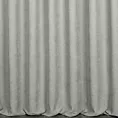 Zasłona szyta na taśmie 5 cm NADINE srebrna z miękkiej tkaniny o welurowej strukturze i wyraźnym splocie