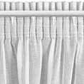 Firana biała z błyszczącej tkaniny o gęstym splocie 140x270 cm taśma MARGO Eurofirany
