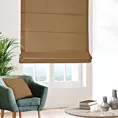 Roleta rzymska złocista z gładkiej zaciemniającej tkaniny typu dimout
