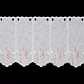 Tkanina firanowa zazdrostka zdobiona haftem polnych kwiatów Eurofirany