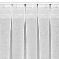 Firana biała z gładkiej etaminy 140x300 cm taśma imitująca flex LAYLA Eurofirany