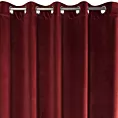 Zasłona ciemnobordowa z ekskluzywnego matowego welwetu 140x250 cm przelotka VILLA Eurofirany