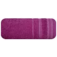 Ręcznik kąpielowy 50x90 cm bawełniany kolor fioletowy z ozdobnym stębnowaniem 500 g/m2 POLA Eurofirany