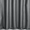 Zasłona szyta na taśmie 5 cm szara z tkaniny w drobny połyskliwy wzór