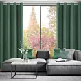 Zasłona ciemnozielona z gładkiej matowej tkaniny 140x250 cm przelotka ADARI Eurofirany