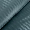 Pościel 160x200 cm satyna bawełniana kolor morski w drobne prążki VERA Eurofirany