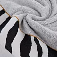 Ręcznik kąpielowy 50X90 cm bawełniany kolor srebrny,czarny z designerską bordiurą 500 g/m2 EVA 22 Eva Minge Eurofirany
