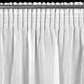 Firana biała o strukturze deszczyku 140x270 cm taśma ANNA Eurofirany