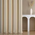 Zasłona szyta na taśmie fala ciemnokremowa z miękkiej półmatowej tkaniny welwetowej