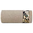 Ręcznik do rąk 30x50 cm bawełniany kolor beżowy z designerską bordiurą 500 g/m2 EVA 15 Eva Minge Eurofirany