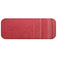 Ręcznik kąpielowy 70x140 cm bawełniany kolor czerwony z ozdobnym stębnowaniem 500 g/m2 POLA Eurofirany