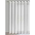 Firana biała z subtelnym wzorem 350x250 cm przelotka - TULSA Eurofirany