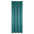 Zasłona ciemnoturkusowa zaciemniająca o strukturalnym wzorze 130x300 cm taśma CARLO Eurofirany