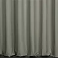 Zasłona szyta na tunelu popielata z matowej gładkiej tkaniny