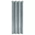 Zasłona szara z połyskiem, welwetowa 140x250 cm przelotka SAMANTA Eurofirany