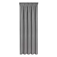 Zasłona grafitowa z tkaniny welurowej 420x260 cm tunel Dora Eurofirany