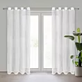 Firana biała z siateczki niewymagająca prasowania 140x250 cm przelotka CINDY Eurofirany