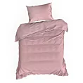Pościel 140x200 cm gładka z makosatyny bawełnianej kolor pudrowy róż DELIA Reina Line Eurofirany