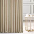 Zasłona szyta na taśmie 8 cm beżowa z jednokolorowej gładkiej tkaniny