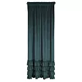 Zasłona morska z welwetu zdobiona falbanami 140x270 taśma CHARLOTTE 1 Eurofirany