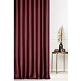 Zasłona szyta na taśmie fala bordowa z jednokolorowej gładkiej tkaniny