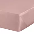 Prześcieradło bez gumki 180x210 cm z satyny bawełnianej kolor pudrowy róż 125 g/m2 DINA Diva Line Eurofirany