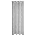 Firana srebrna zdobiona aplikacją 140x250 cm przelotka ALENI Eurofirany