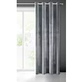 Zasłona grafitowa z połyskiem, welwetowa 140x250 cm na przelotka SAMANTA Eurofirany