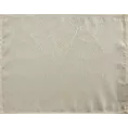 Serwetka kremowo, biała 30x40 cm ISLA z żakardowym wzorem liści bananowca