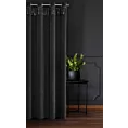 Zasłona czarna z welwetu zdobiona cekinami 140x250 cm przelotka JASPER Eurofirany