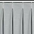 Zasłona srebrna z 100% zaciemniającej tkaniny typu blackout 125x270 cm system flex - NELISA Eurofirany