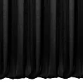 Zasłona szyta na taśmie 5 cm czarna z tkaniny strukturalnej z delikatnym połyskiem
