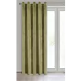Zasłona oliwkowa z ekskluzywnego matowego welwetu 140x250 cm przelotka VILLA Eurofirany