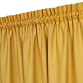 Zasłona musztardowa z tkaniny welurowej 420x260 cm tunel Dora Eurofirany