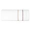 Ręcznik do rąk 30x50 cm bawełniany kolor biały z kontrastującymi paseczkami 500 g/m2 SUZI Eurofirany