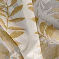 Zasłona naturalna w musztardowe liście 140x250 cm przelotka HARIET Eurofirany
