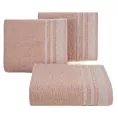 Ręcznik do rąk 30x50 cm bawełniany kolor pudrowy róż z ozdobną bordiurą 500 g/m2 MERY Eurofirany