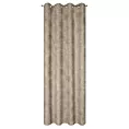 Zasłona beżowa z tkaniny szenilowej 135x250 przelotka ALETA Eurofirany