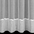 Firana szyta na flexach biała z matowej etaminy wykończonej ozdobnym podwinięciem Italissima Eva Minge