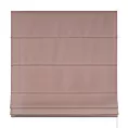 Roleta rzymska pudrowo różowa o naturalnym, gęstym splocie w stylu eko