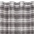 Zasłona szaro, biała w kratkę 140x250 cm przelotka KELLI Eurofirany