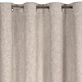 Zasłona beżowa z matowej tkaniny z widocznym naturalnym splotem 140x250 cm przelotka - ADELINA Eurofirany