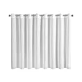 Firana biała w pionowe pasy z tkaniny przeplatanej srebrną nicią 290x145 cm przelotka EMMA Eurofirany