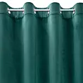 Komplet 2 szt. zasłon ciemno turkusowych z welwetowej tkaniny 140x250 cm przelotki - DARLA Eurofirany