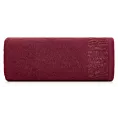 Ręcznik kąpielowy 70x140 cm bawełniany kolor bordowy z ozdobną błyszczącą bordiurą 500 g/m2 MARGO Eurofirany
