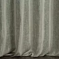 Zasłona szyta na taśmie 8 cm miętowa z tkaniny melanżowej przetykanej błyszczącą nicią